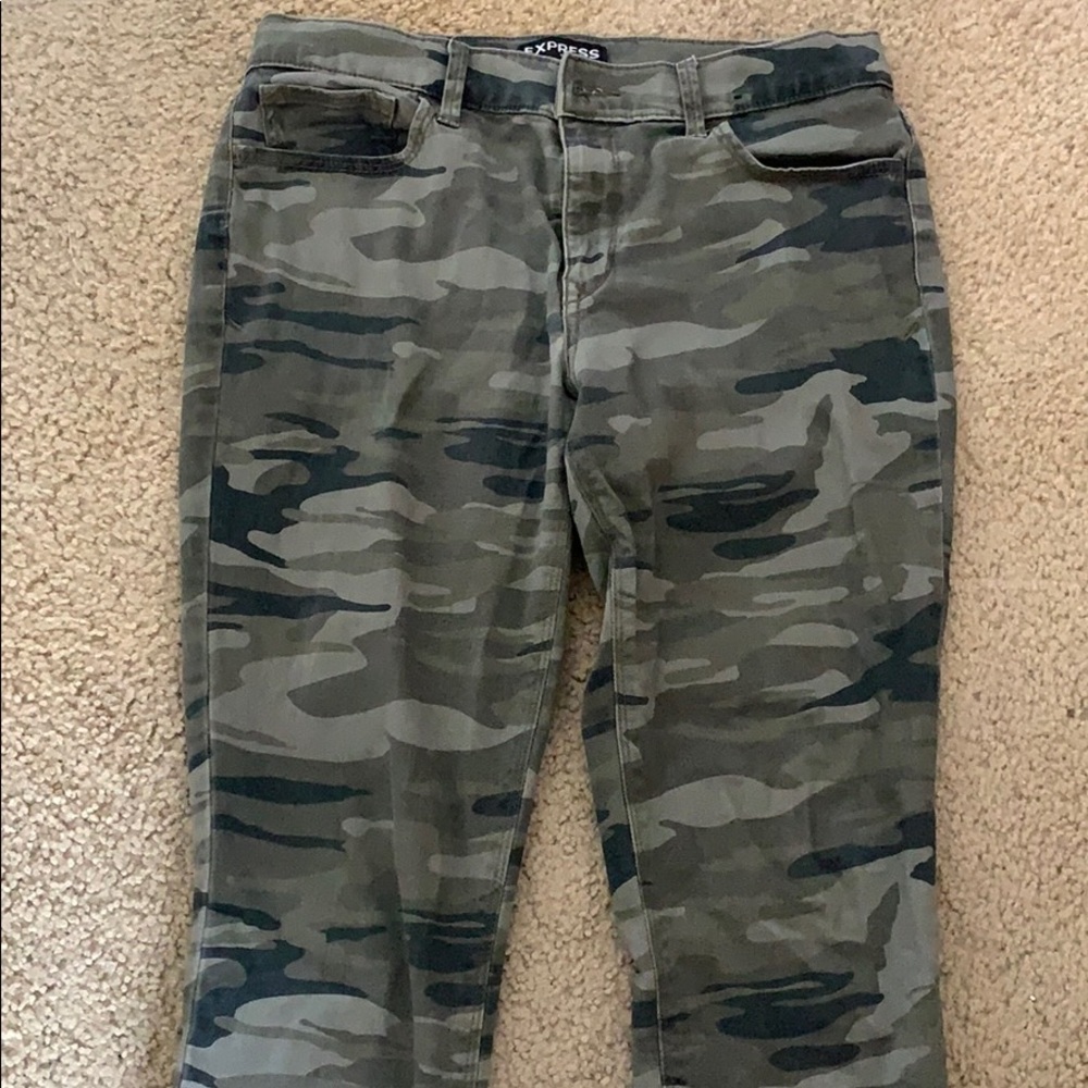 Camouflage jeans from Express
